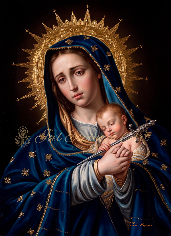 Virgen Dolorosa con Niño