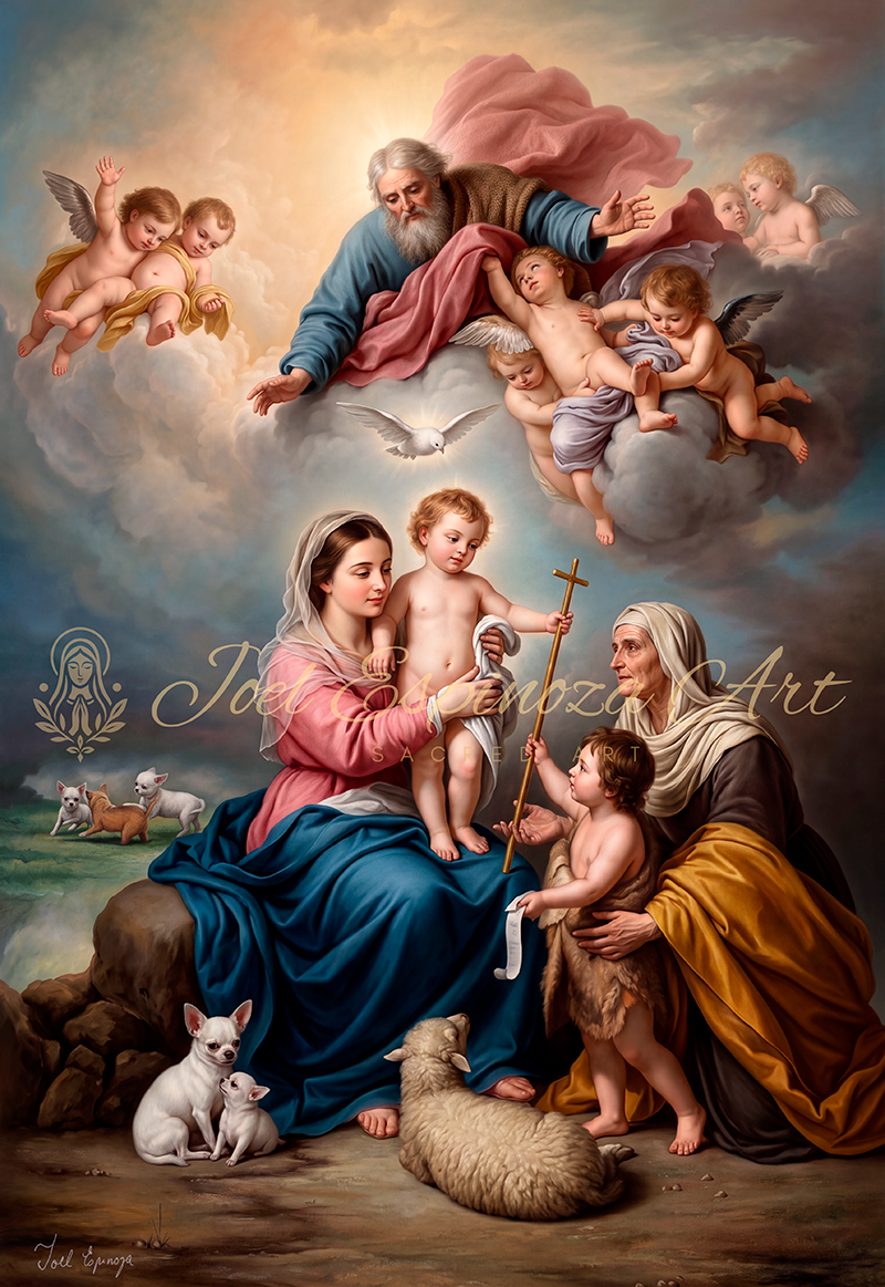 La Virgen con el niño, Santa Isabel y San Juan