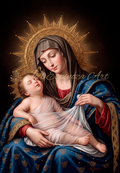 Virgen con el Niño durmiendo
